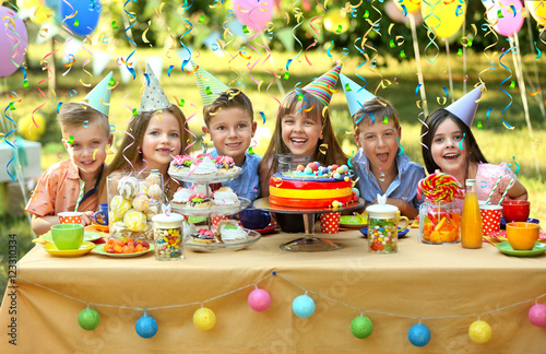 Children celebrating birthd...