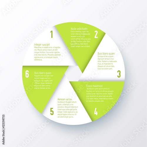 Vector elements for infographics. Template of a pie chart.