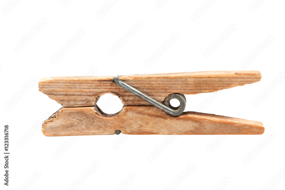 wooden clothespin