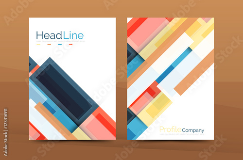 Straight lines geometric business report templates