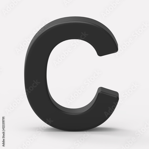 black letter C