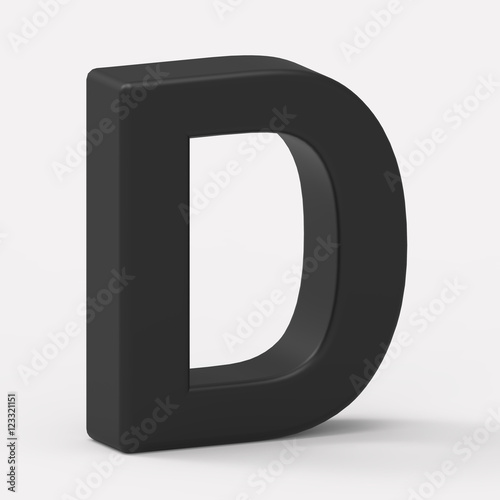 left black letter D
