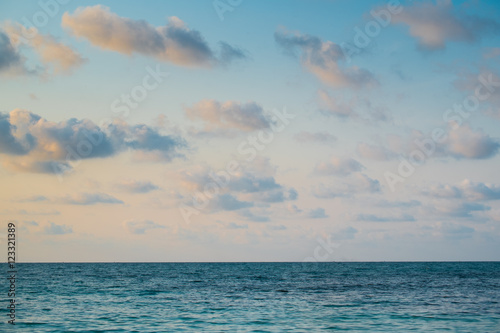 Clean blue sea and beautiful nature in Thailand.