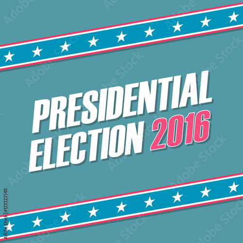 USA Presidential Election 2016 banner. Vector illustration.