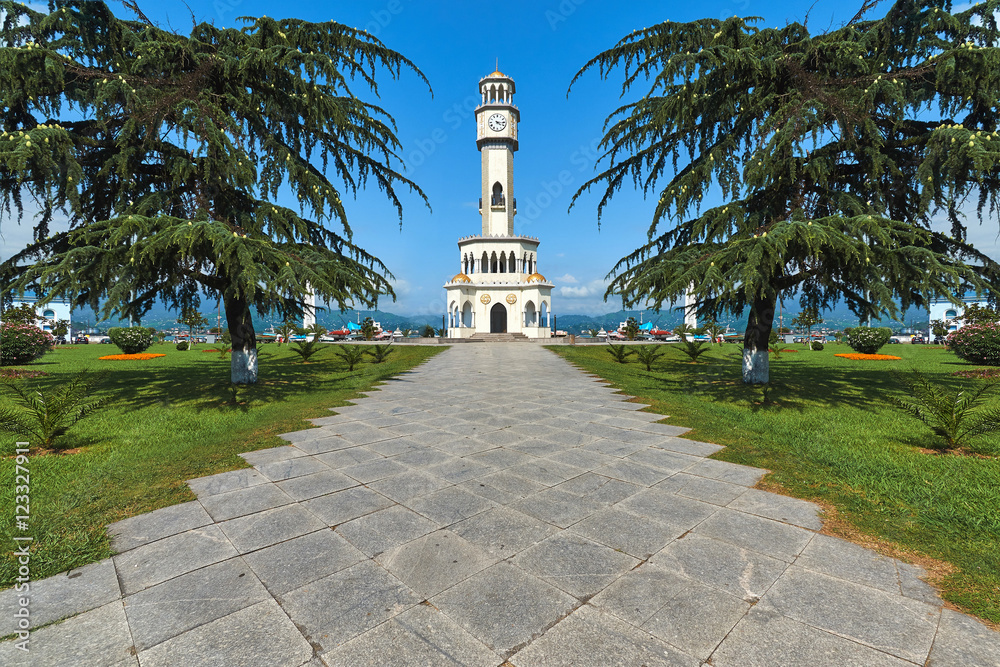 Road to the Chacha Tower in Batumi, Georgia