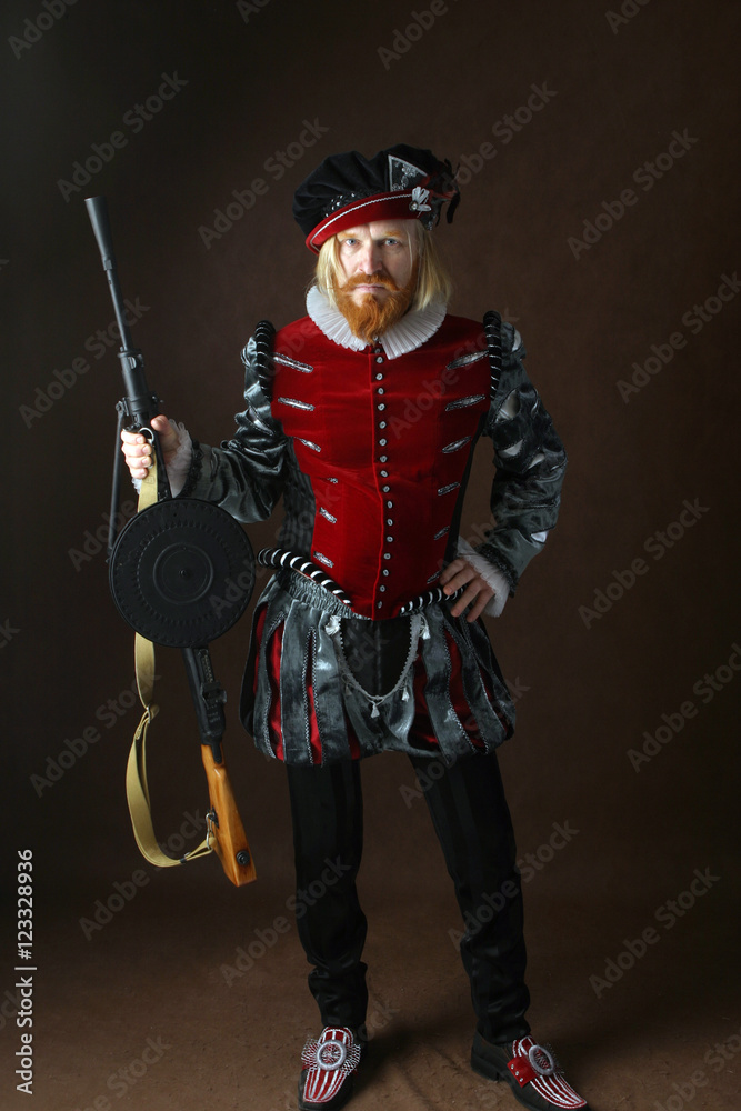 portrait of a man of the Middle Ages