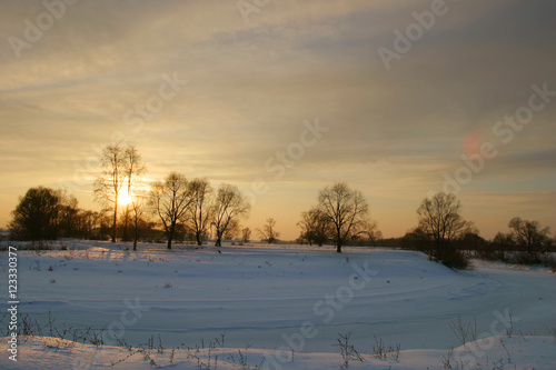 Wallpaper Mural Walk through the beautiful places frosty Russian winter Torontodigital.ca