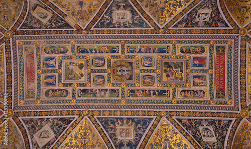 Ceiling paintings of the Siena Dome