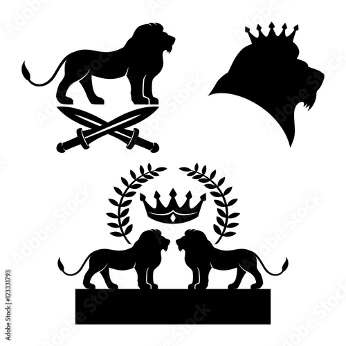 Lion signs.