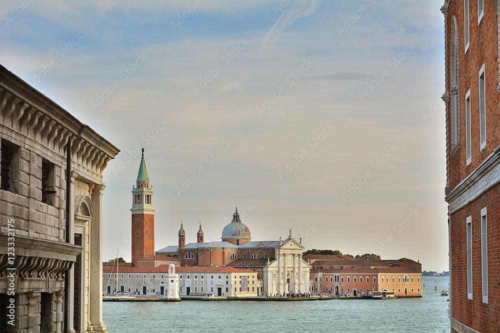 The famous island in Venice called Giudecca, Italy.
