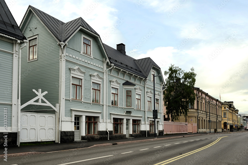 A house on Rantakatu street, Oulu, Finland
