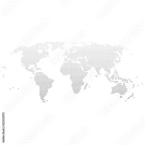 world map illustration dots