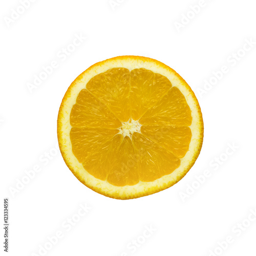 orange slice isolated