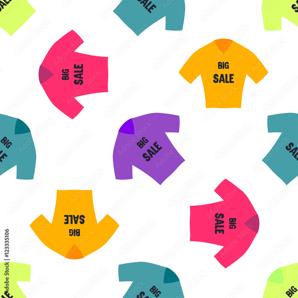 Sale banner. Sale poster. Big sale. T-shirt. Seamless pattern. white background. Sale banner. Sale poster. Big sale. T-shirt. Seamless pattern. white background.