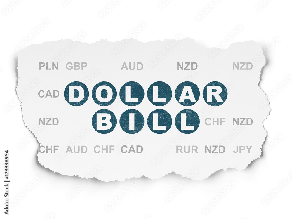 Money concept: Dollar Bill on Torn Paper background Money concept: Dollar Bill on Torn Paper background