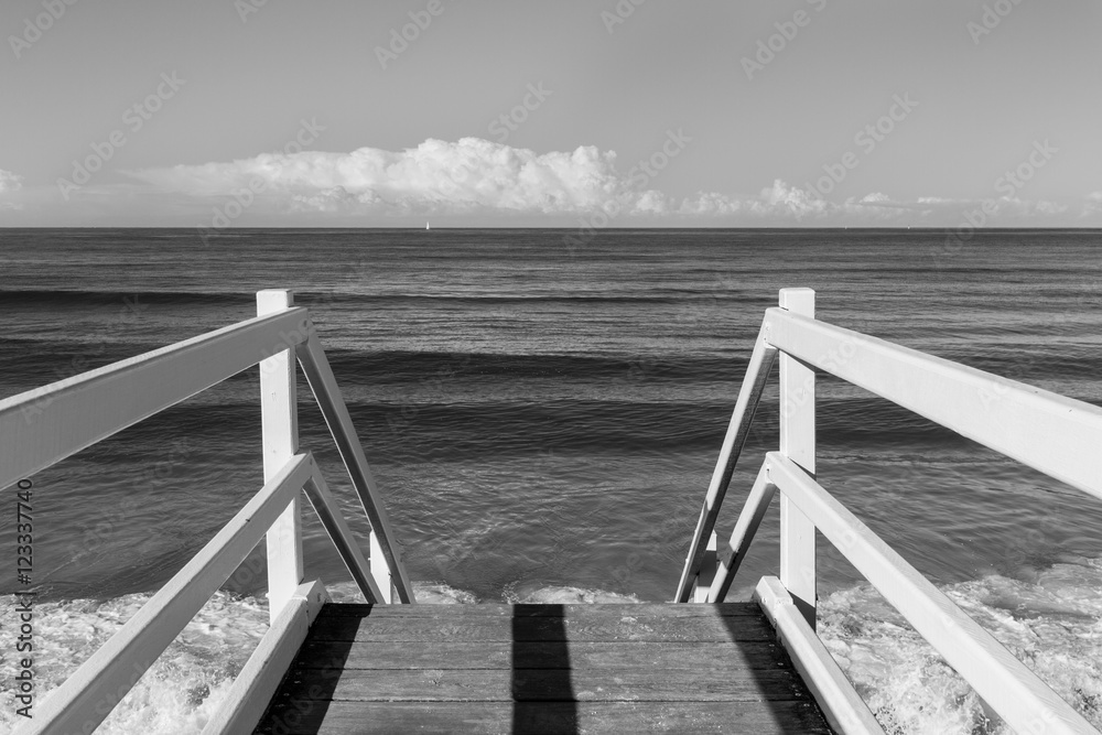 Steps into Sea, Newcastle, NSW Australia Steps into Sea, Newcastle, NSW Australia