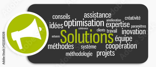 Nuage de mots : Solutions
