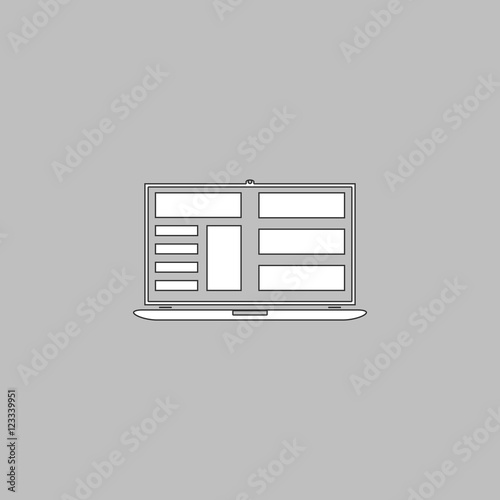 Laptop computer symbol