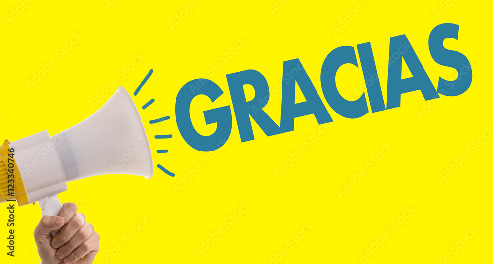 Thank You in Spanish Stock Photo Adobe Stock