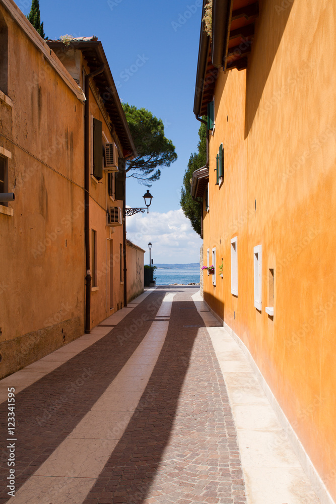 Nice Alley In Cisano Lake Garda / Italy Nice Alley In Cisano Lake Garda / Italy