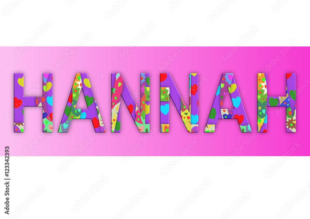Fotografie Vorname Hannah, Grafik