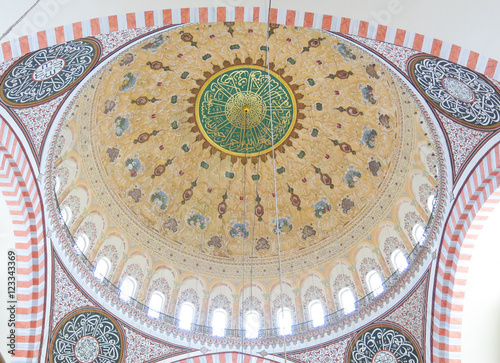 Roof of Suleymaniye Mosque (Suleymaniye Camisi) in Istanbul, Tur photo