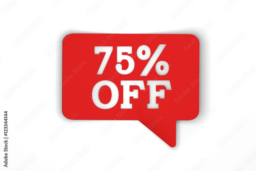 Red sale discount speech bubble Red sale discount speech bubble