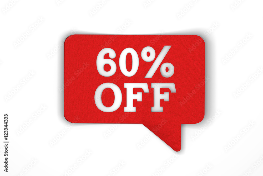 Red sale discount speech bubble Red sale discount speech bubble