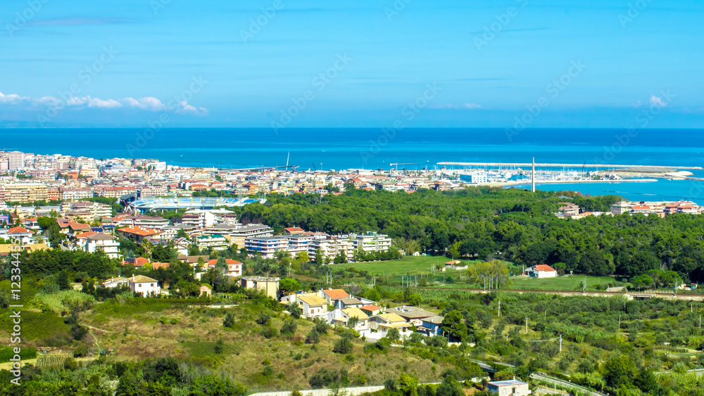 cityscape of Pescara in Italy