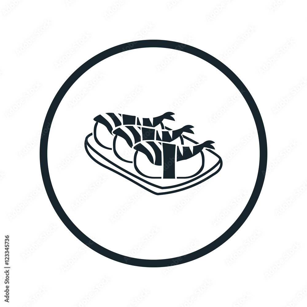 Obraz premium sushi icon