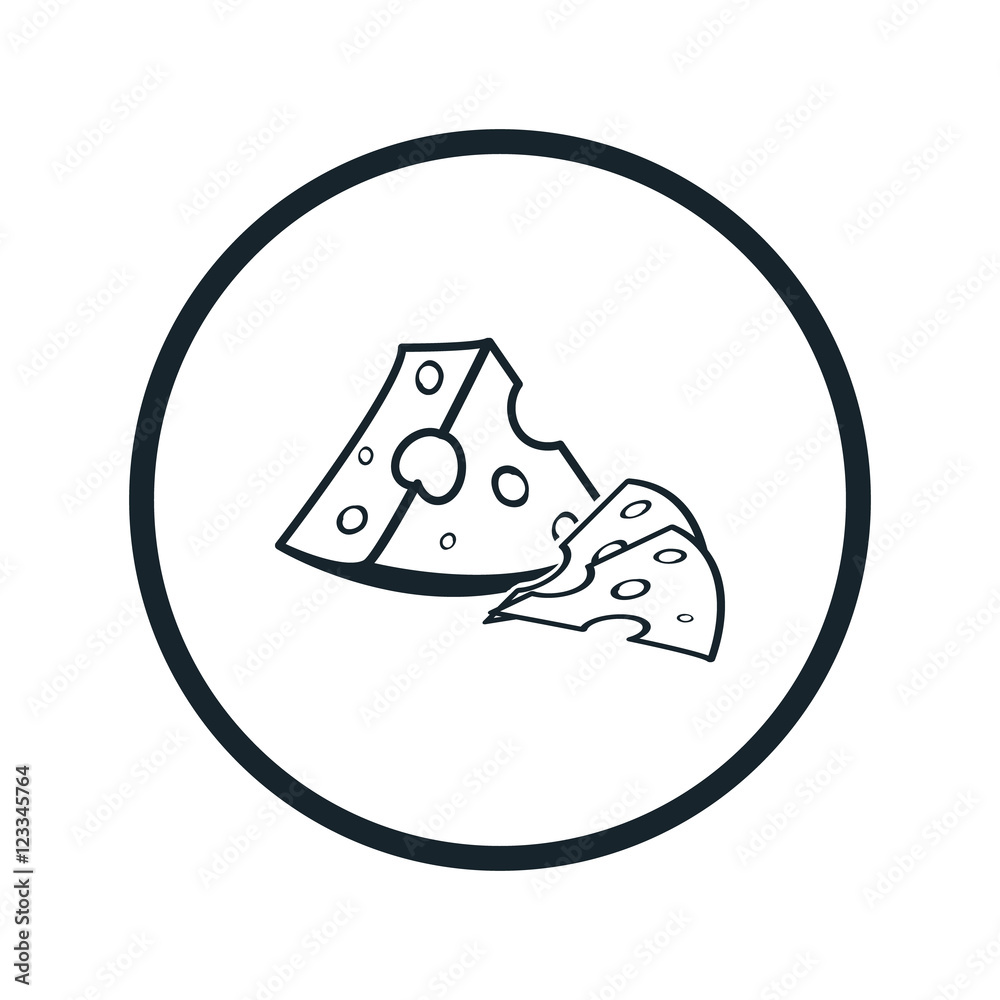 Obraz premium cheese icon