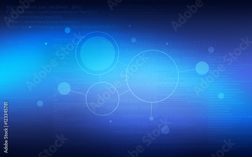 Abstract background with Web programming Script