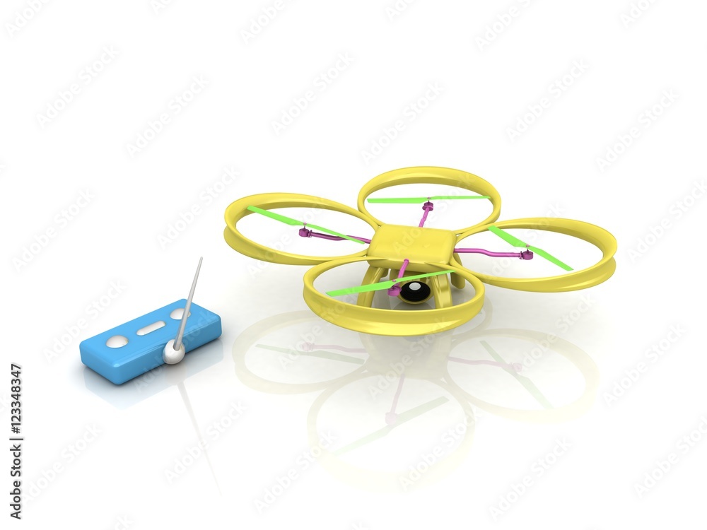 Drone with remote controller Drone with remote controller