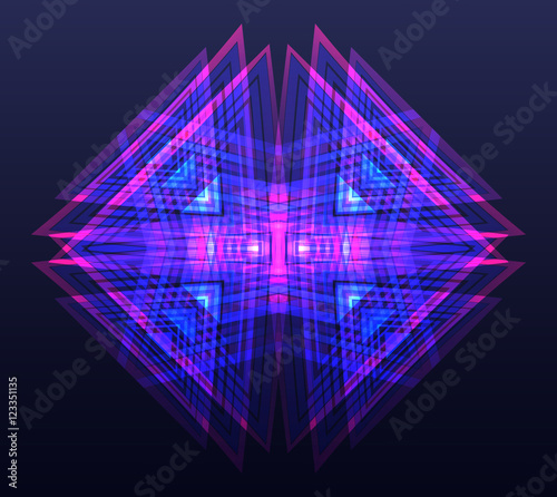 Vector neon geometric background. Element for posters, flyers and your design