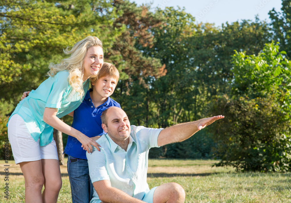 Obraz premium Family with child.