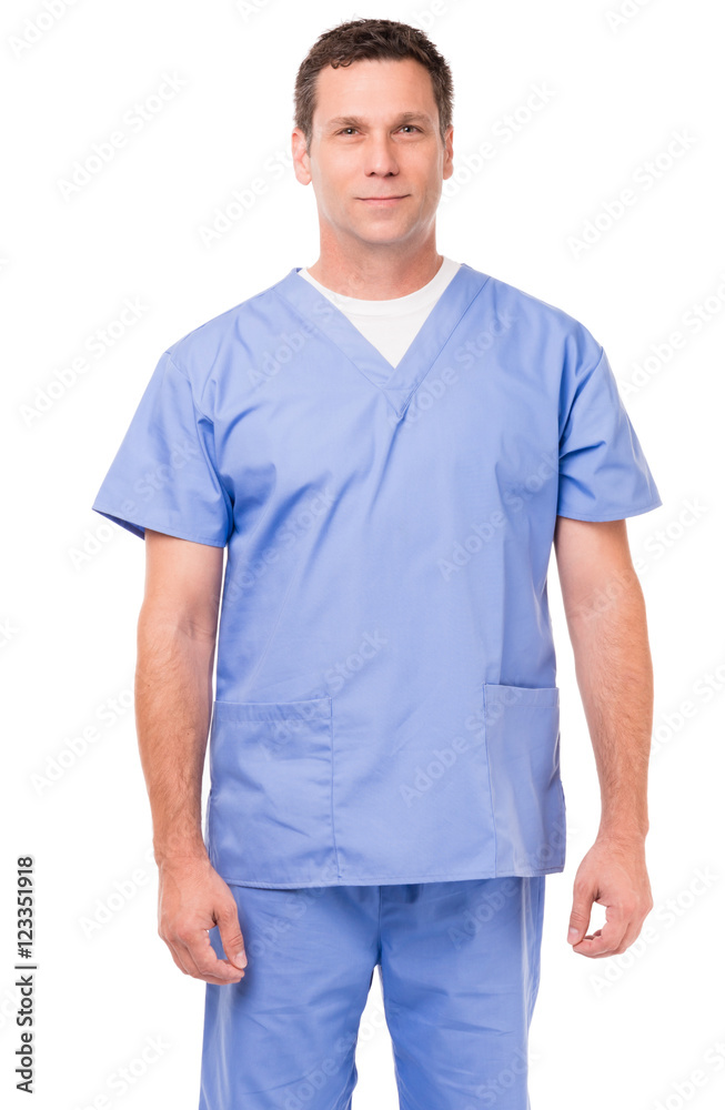 Doctor Nurse Hospital Worker isolated on white background Doctor Nurse Hospital Worker isolated on white background