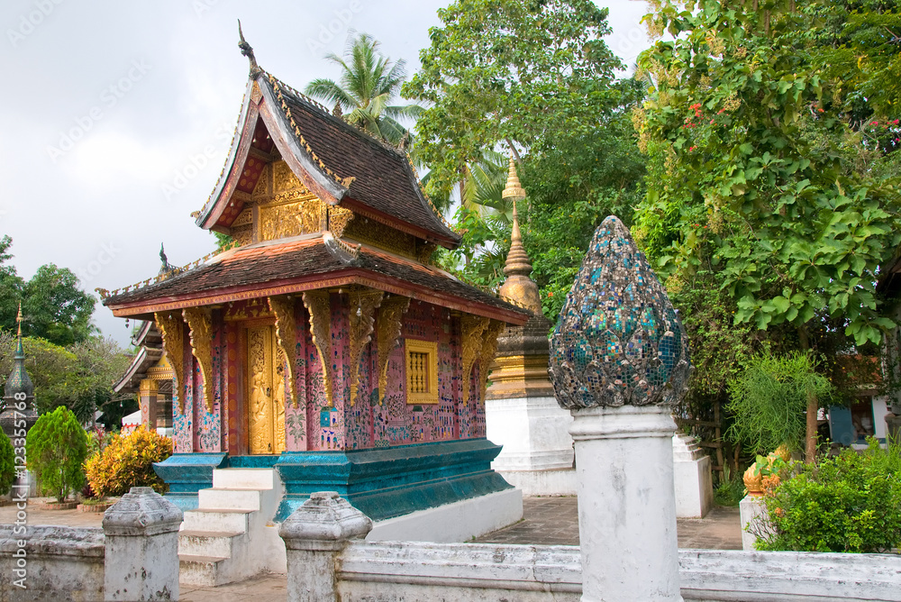 Wat Xieng Thong, one of the Buddha complexes in Luang Prabang, Laos which is the UNESCO World Heritage city Wat Xieng Thong, one of the Buddha complexes in Luang Prabang, Laos which is the UNESCO World Heritage city
