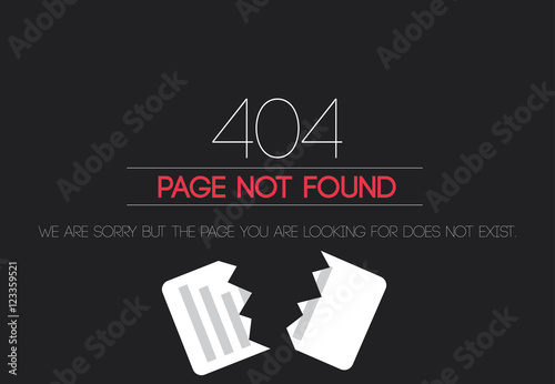 404 Page not found - paper photo