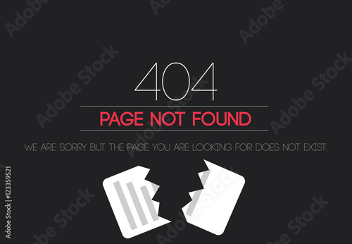 404 Page not found - paper
