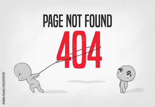 404 Page Not Found - cartoon photo