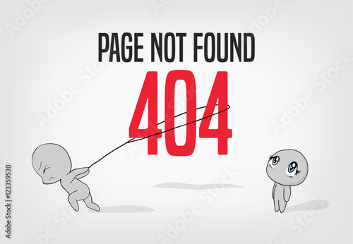 404 Page Not Found - cartoon