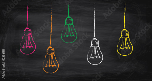 colorful light bulbs