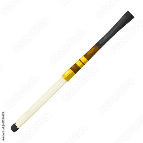 Vector illustration of abstract elegant vintage mouthpiece on a