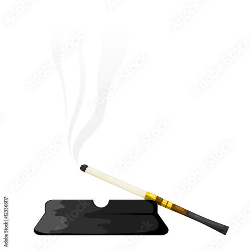 Vector illustration of abstract elegant vintage mouthpiece with