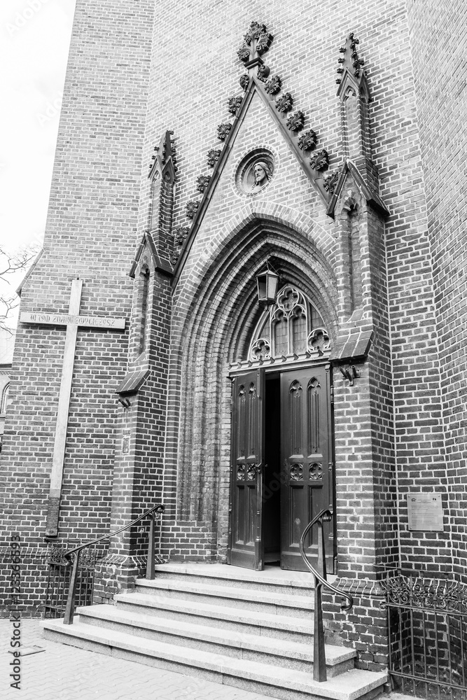 Entrance in to Church of the Holy Saviour in Poznan, Poland Entrance in to Church of the Holy Saviour in Poznan, Poland
