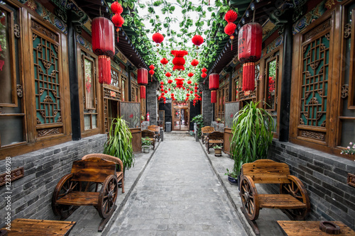 Typical chinese courtyard photo