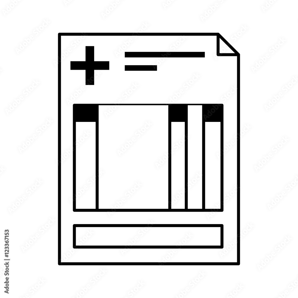 silhouette history sheet clinic with cross vector illustration silhouette history sheet clinic with cross vector illustration