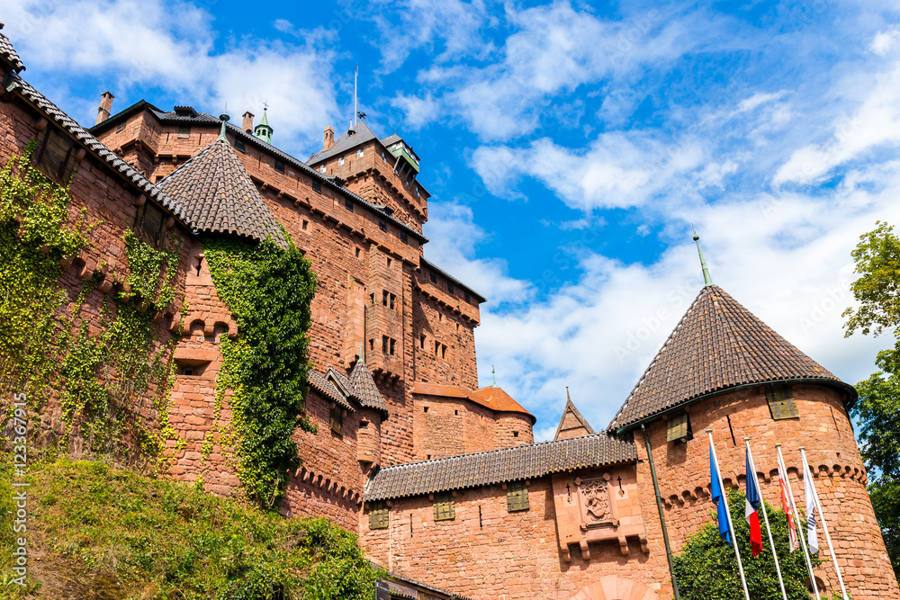 Haut-koenigsbourg - old castle in Alsace region of France