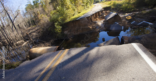 Damage from flooding near Fayetteville photo