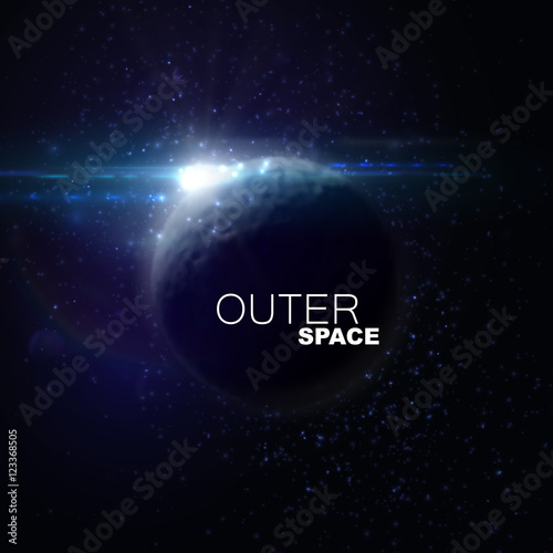 Outer Space. Abstract vector illustration